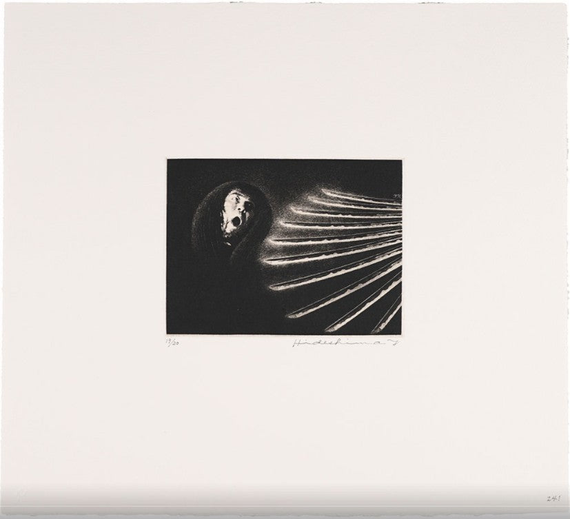 2001 Yukio Hideshima Japan Copperplate etching Spring Castle Martyrdom 12 prints