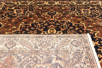 Handmade Vintage Floral Wool Oriental Rug Living