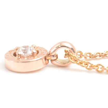 Bvlgari Bvlgari 1P Diamond Necklace Pink Gold 750Pg