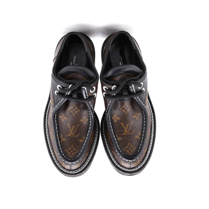 Louis Vuitton Women'S Lv Beaubourg Platform Derby Shoes Monogram Canvas