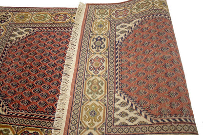 Handmade Indo-Botemir Oriental Rug Paisley Floral