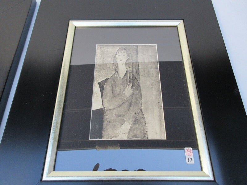 Amedeo Modigliani 1933 Original Lithograph Set Of 3 Woman Portrait Framed Coa