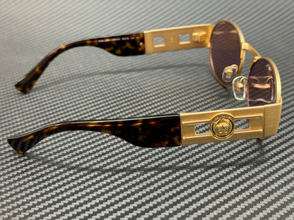 Versace Ve2264 100284 Matte Gold Pink Unisex 56 Mm Sunglasses