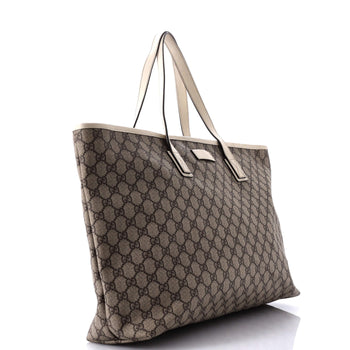 Gucci Plus Tote Gg Coated Canvas Large