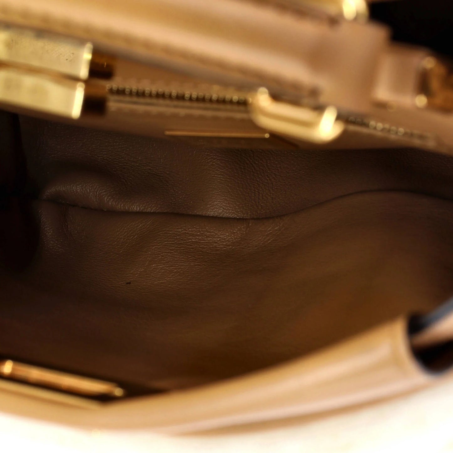 Fendi Peekaboo Bag Zucca Shearling Mini