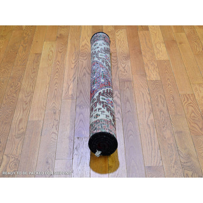 3'8"X5'3" Vintage Farsian Amadan Exc Cond Tribal Design Wool Handmade Rug