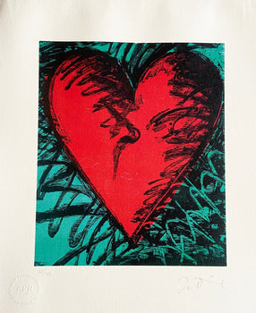Jim Dine Lithograph Coa Signed Op Numbered Limited Certified
