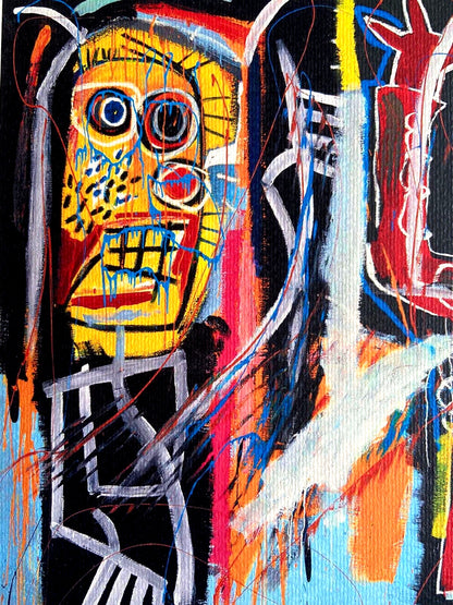Jean-Michel Basquiat Lithograph Signed Coa, Numbered In Pencil
