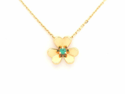 Van Cleef & Arpels Vcarp7Sb00 K18Yg 1P Emerald Frivole Pendant Mini Model