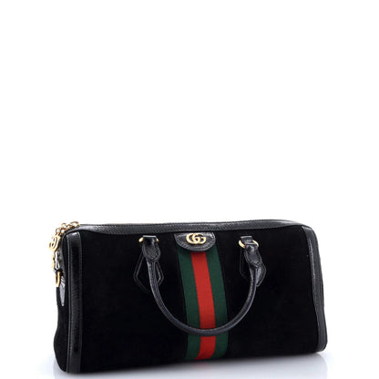 Gucci Ophidia Boston Bag Suede Medium