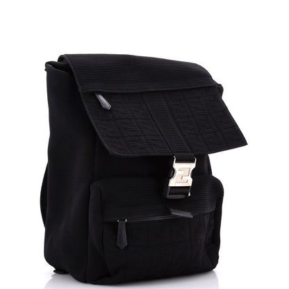 Fendi Fendiness Backpack Zucca Jacquard And Mesh Medium