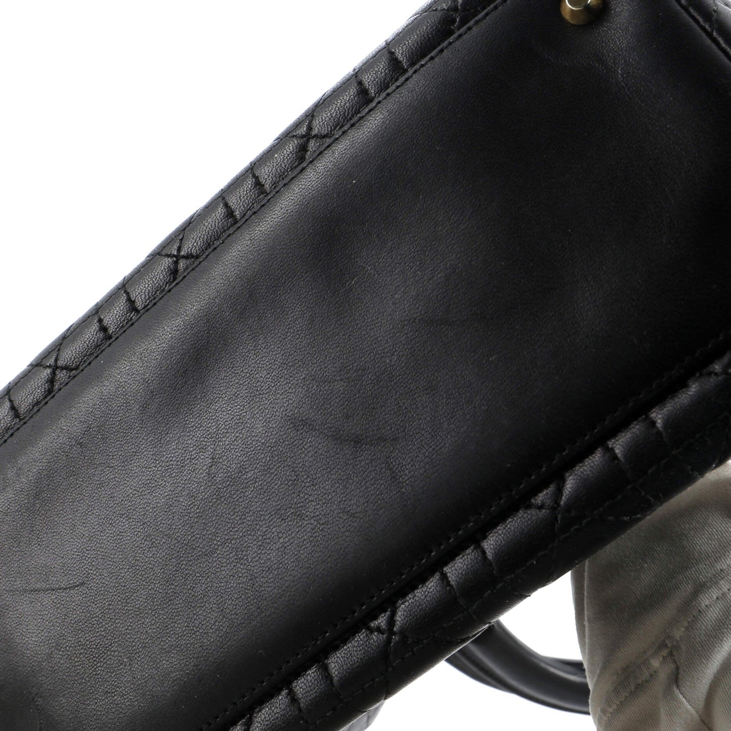 Christian Dior Vintage Lady Dior Bag Cannage Quilt Lambskin Medium