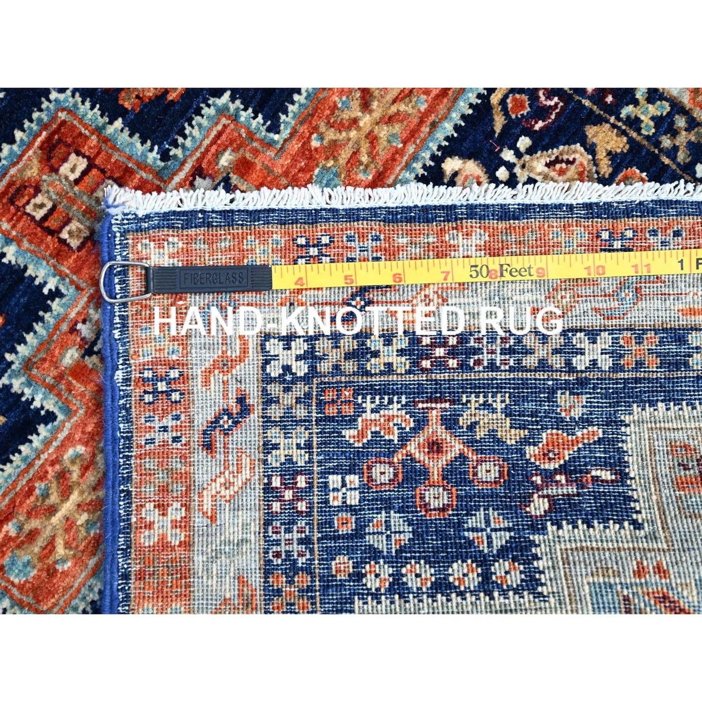 2'X5'10" Blue 200 Kpsi Armenian Caucasian Design Runner Oriental Rug