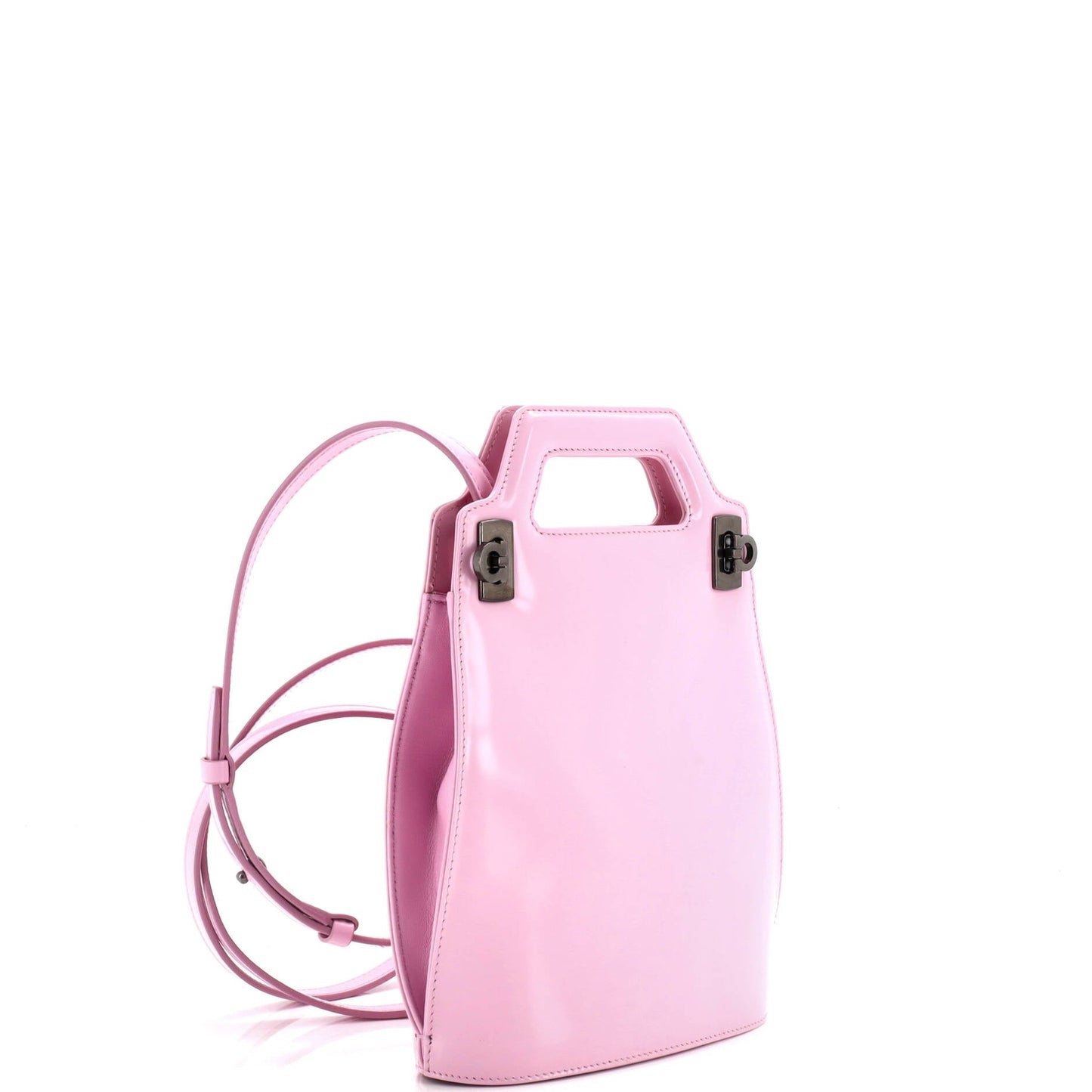 Salvatore Ferragamo Wanda Top Handle Shoulder Bag Leather North South