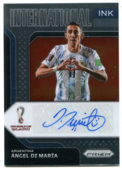 Angel Di Maria Panini Fifa World Cup Qatar International Ink Auto #Iadm Card