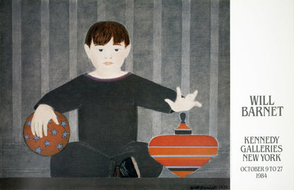 Will Barnet The Red Top " Poster Contemporary Red, Black