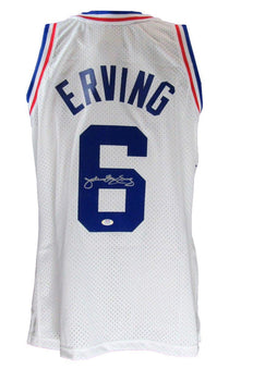 Julius Erving Hof Autographed Mitchell & Ness