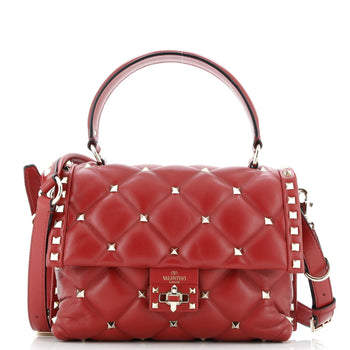Valentino Garavani Candystud Top Handle Bag Leather Medium