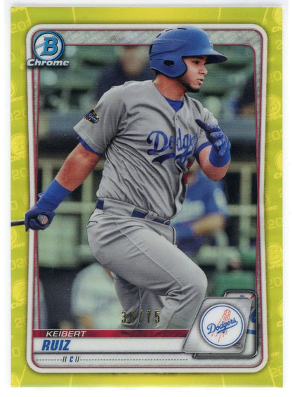 Keibert Ruiz 2020 Bowman Chrome Yellow Rookie Card #Bcp-143