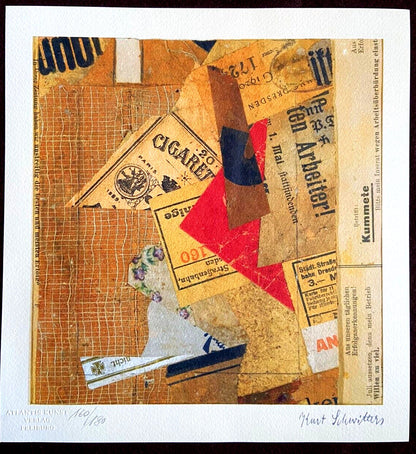 Kurt Schwitters Lithograph (Man Ray Marcel Duchamp Peter Max Ernst Arman)