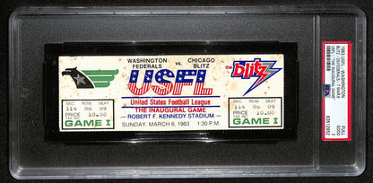 1983 Usfl Inaugural Game Washington V Chicago