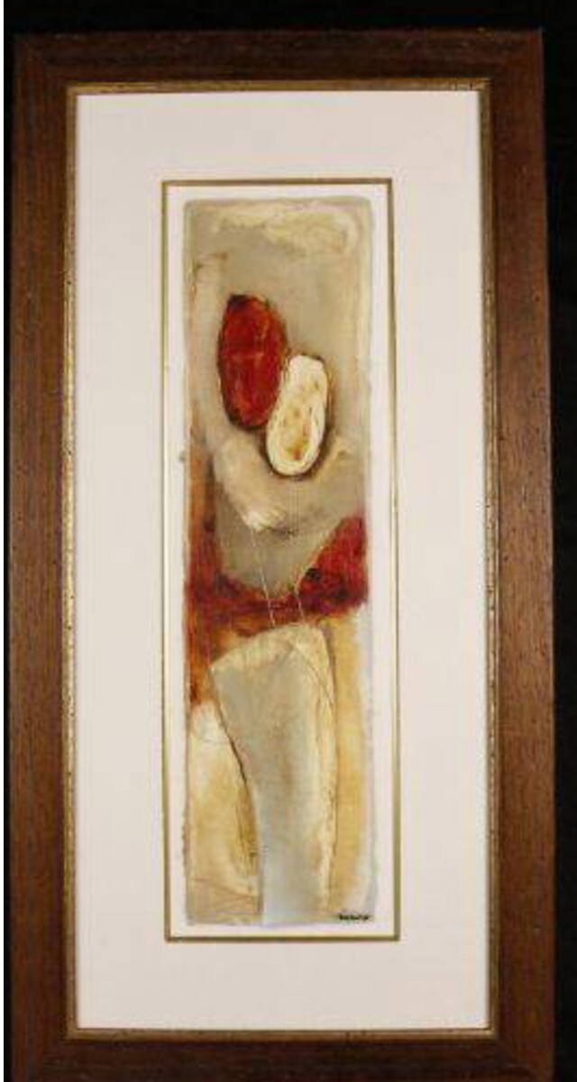 Emilija Pasagic (Canadian) Original Oil Painting Signed Framed Abstract Art