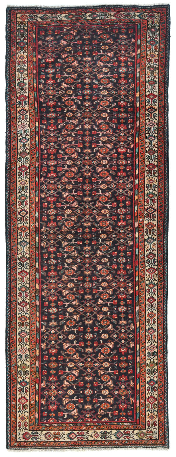 Plum Vintage Tribal Floral Sytle 4X11 Ft