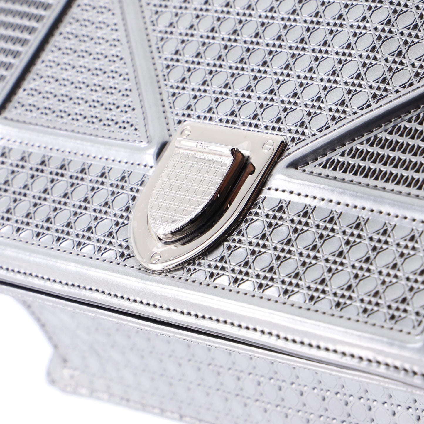 Christian Dior Diorama Flap Bag Cannage Embossed Calfskin Small