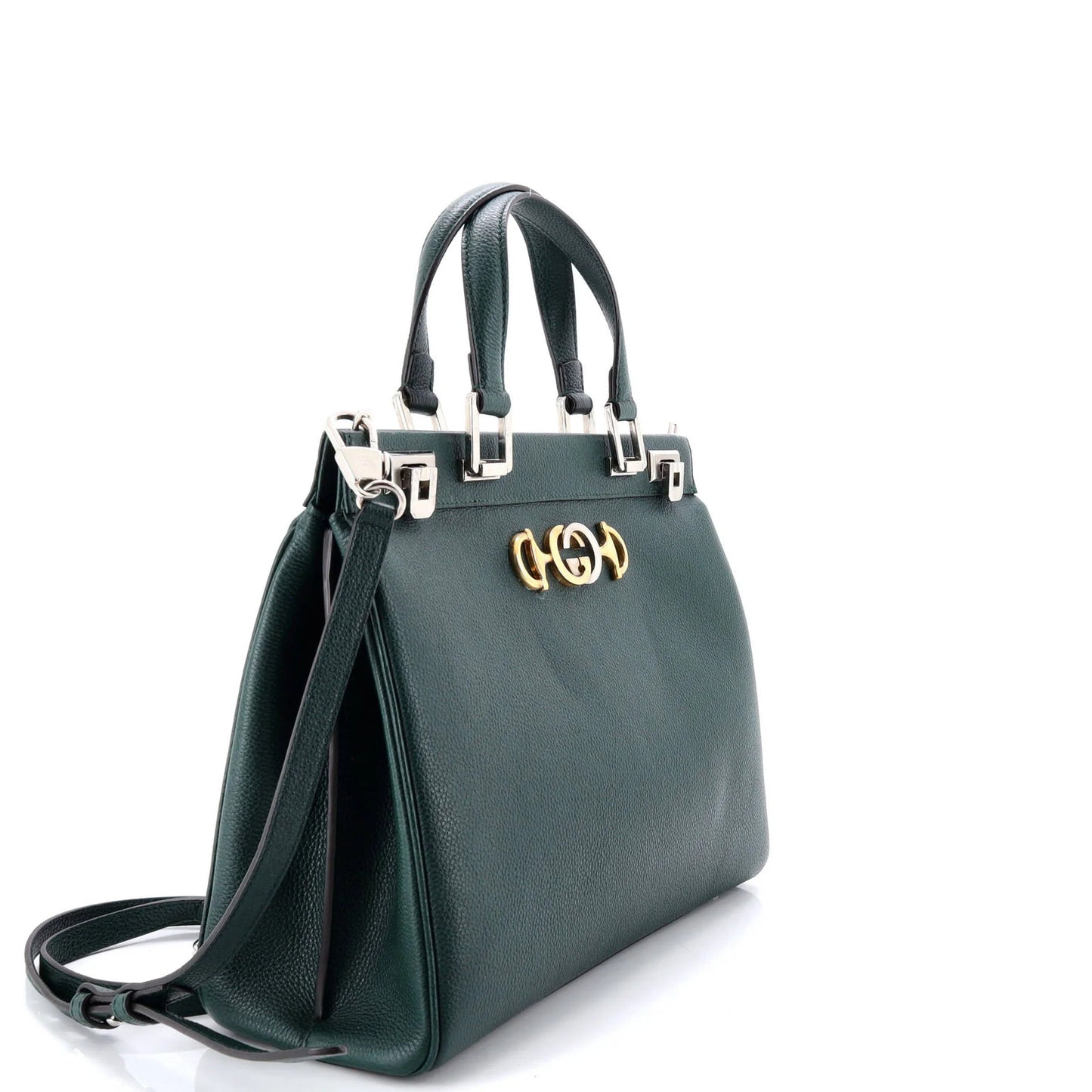 Gucci Zumi Top Handle Bag Leather Medium