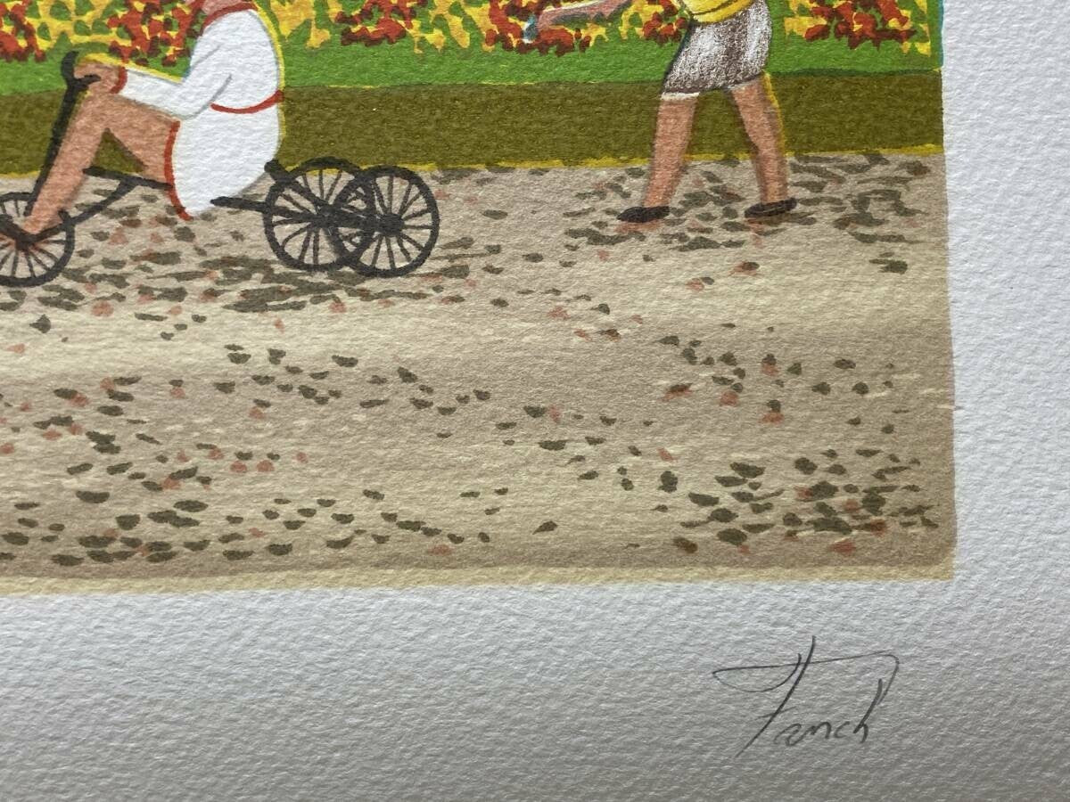 Fanch Ledan (France) - Park Landscape Original Lithograph On Arches Paper Signed