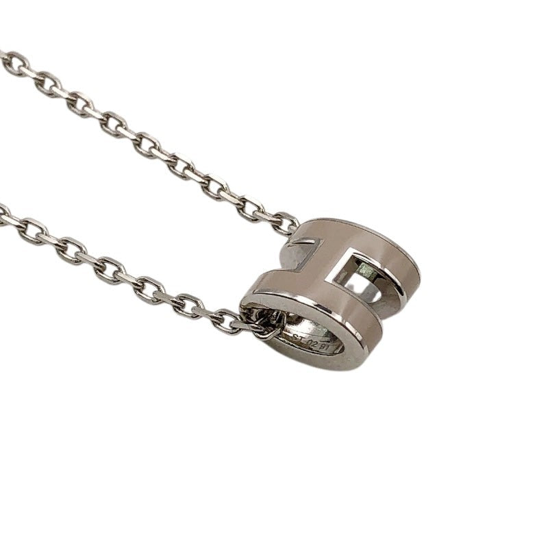 Hermes Pop H Mini Marquise Necklace Metal