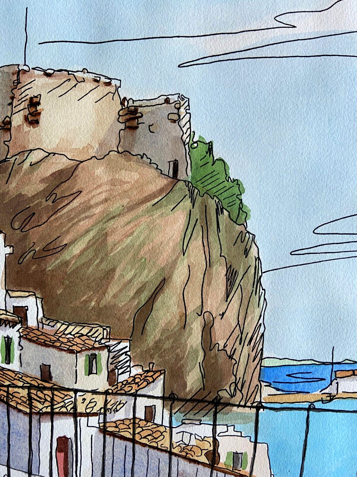 Aldo Riso "Scilla" 60X80 Hand-Painted Etching - Authenticated - Hand-Signed