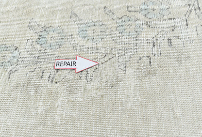 Handmade Distressed Vintage Oriental Rug 7X10 ft
