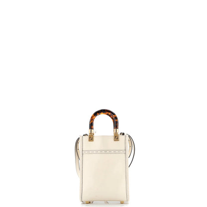 Fendi Sunshine Shopper Tote Leather Mini