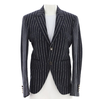 Louis Vuitton Women'S Single Breasted Blazer Pinstripe Cotton