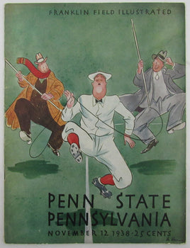 Vintage 1938 Penn State Nittany Lions Vs. Penn