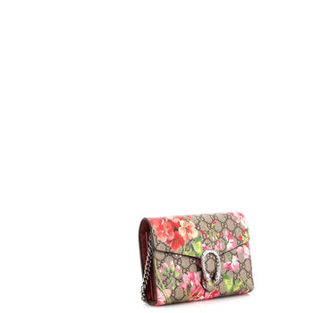 Gucci Dionysus Chain Wallet Blooms Print Gg Coated Canvas Small