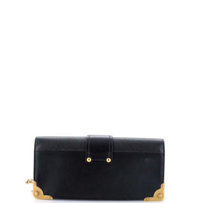 Prada Cahier Chain Clutch City Calf And Saffiano