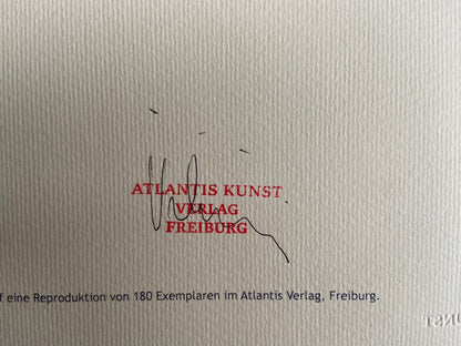 Jean-Michel Basquiat Lithograph Signed Coa, Numbered In Pencil