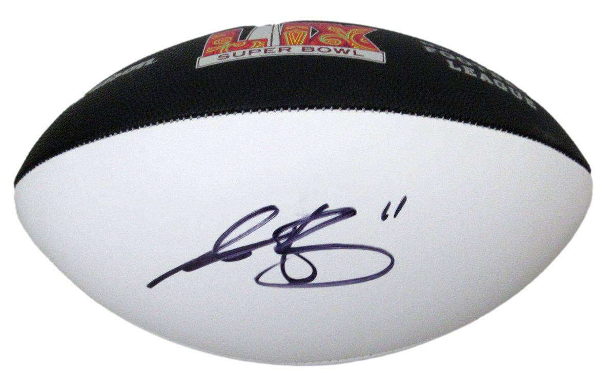 A.J. Brown Signed/Auto Super Bowl Lix Logo Football Eagles Beckett 195539
