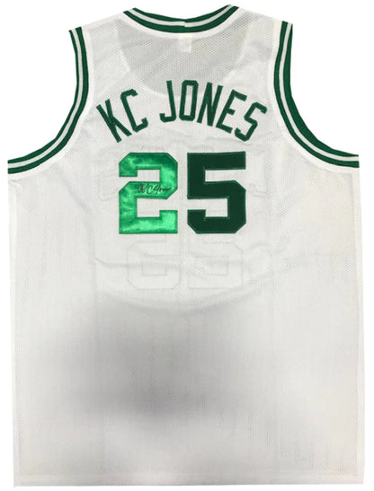K.C. Jones Autographed White Boston Celtics Jersey