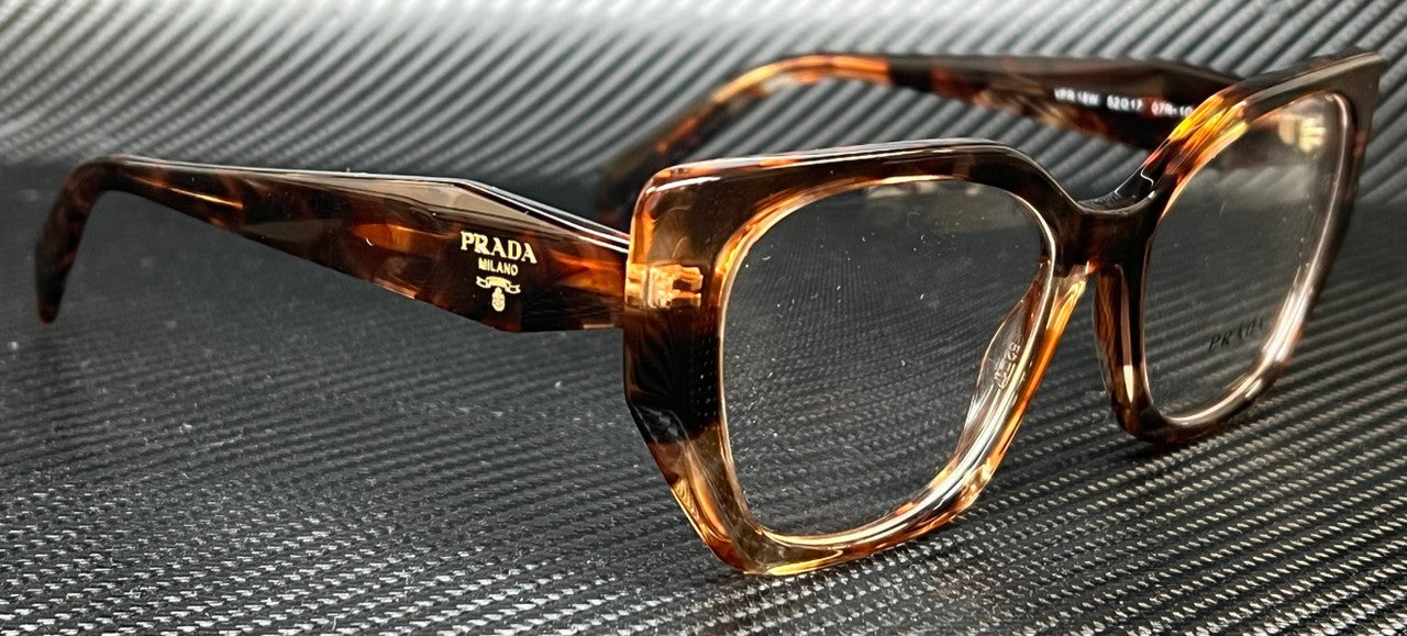 PRADA PR 18WV 07R1O1 Brown Tortoise Women's 54 mm Eyeglasses