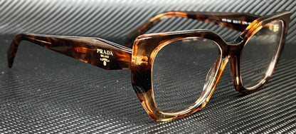 PRADA PR 18WV 07R1O1 Brown Tortoise Women's 54 mm Eyeglasses