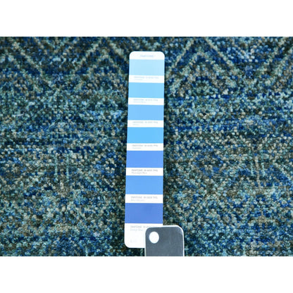 2'6"X12' Green Hand Knotted Kohinoor Herrita Runner Oriental Rug