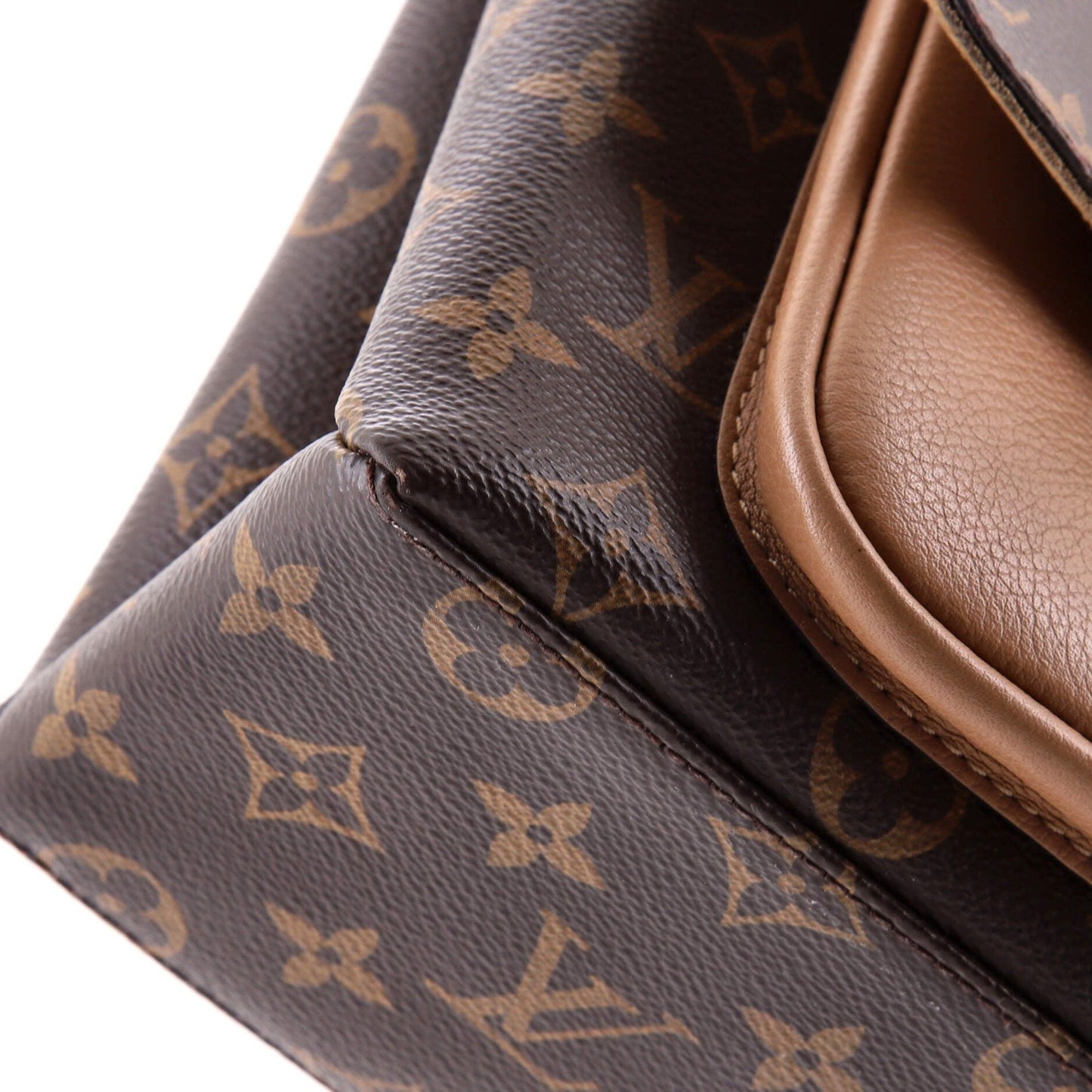 Louis Vuitton Marignan Handbag Monogram Canvas With Leather