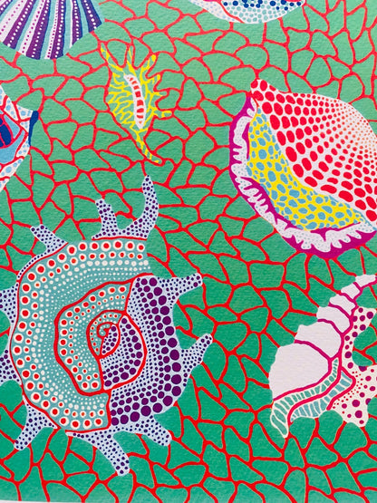 Yayoi Kusama Lithograph Mori Museum Coa Numbered Limited A