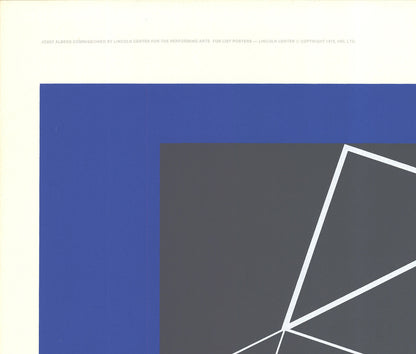 Josef Albers The 10Th New York Film Festival Signed " Serigraph Abs