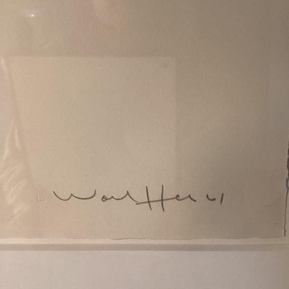 Framed Emerson Woelffer (American) ED20 Signed Original Lithograph 1961 Numbered