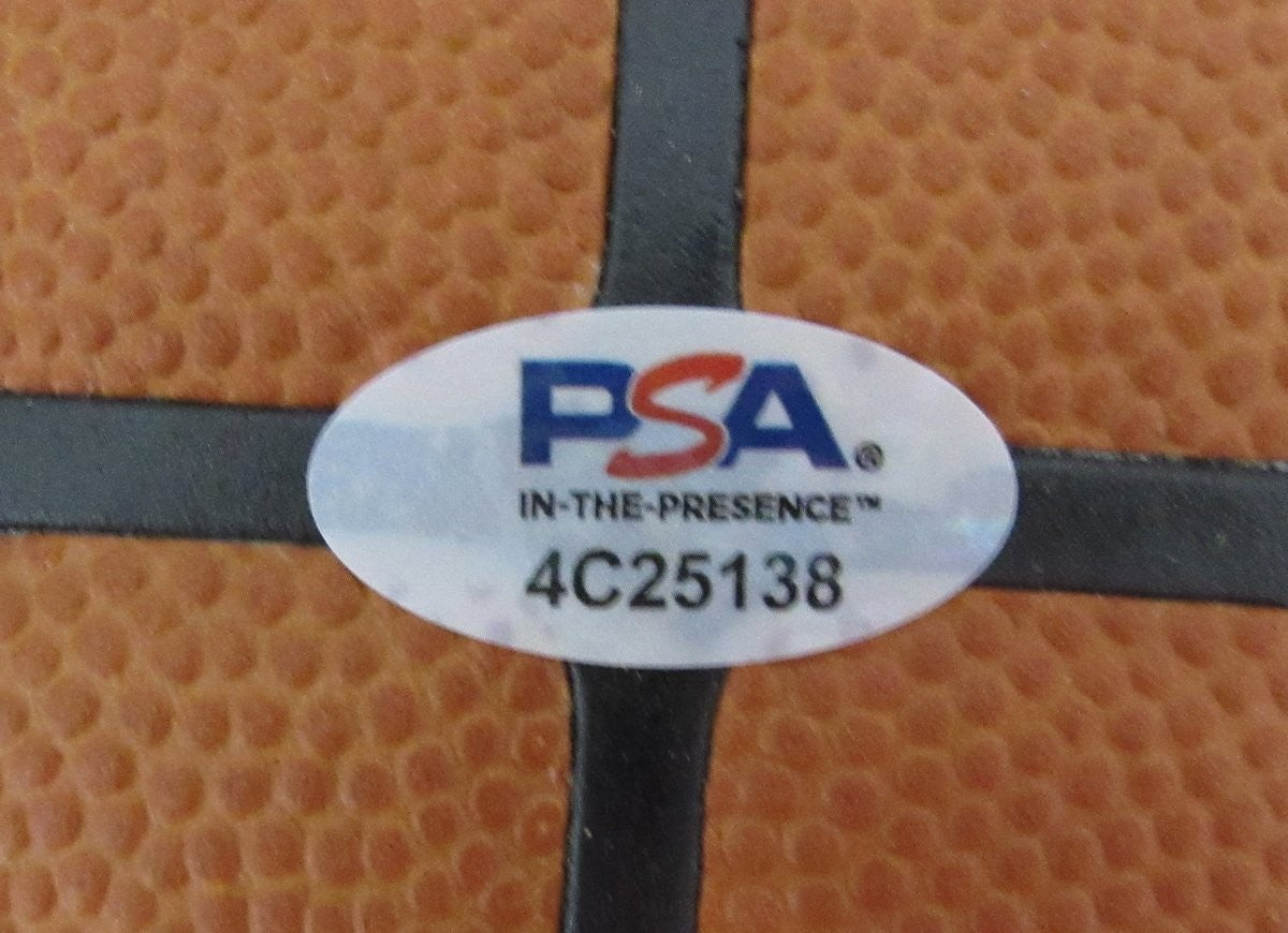 Larry Bird HOF Signed Wilson NBA Leather Game Basketball Celtics PSA/ DNA 198610