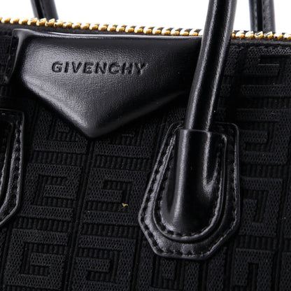 Givenchy Antigona Bag 4G Embroidered Canvas Mini
